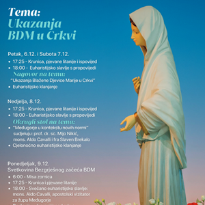 ​Proslava svetkovine Bezgrešnog začeća BDM kod franjevaca u Dubravi